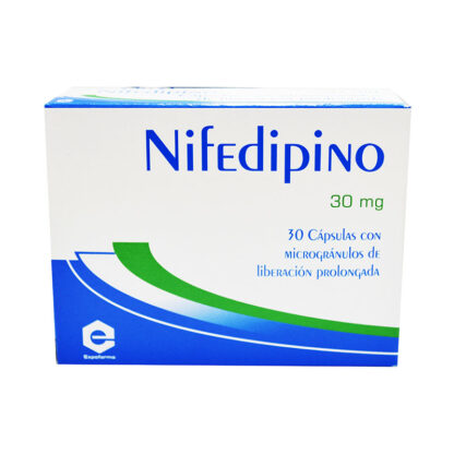 Nifedipino 30 mg 30 capsulas ex 1