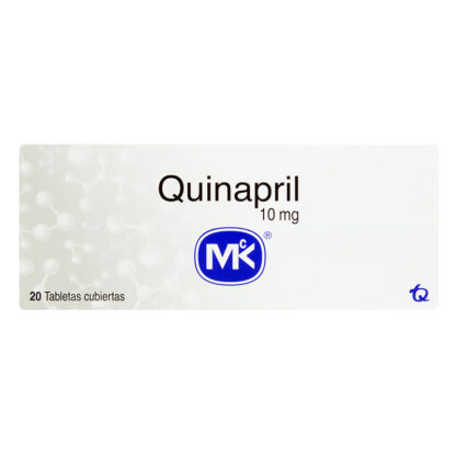 Quinapril 10 mgs 20 tabletas mk 1