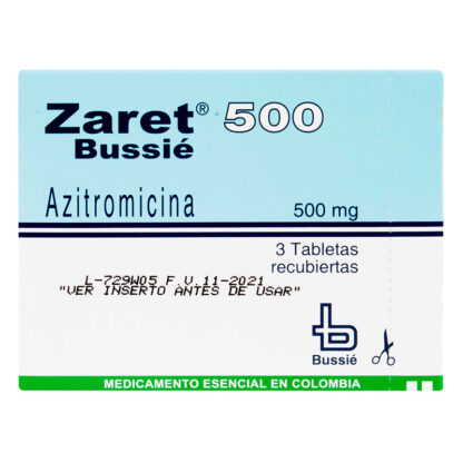 Zaret 500 mg 3 tabletas (3%+) 1