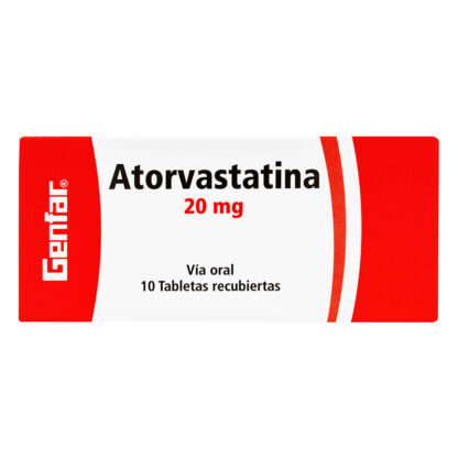Atorvastatina 20 mg 10 tabletas gf 1