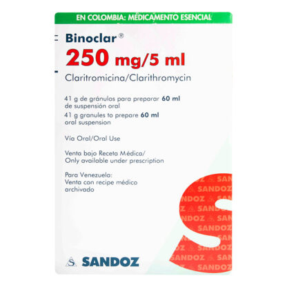 Binoclar 250 mg suspension 60 ml 1