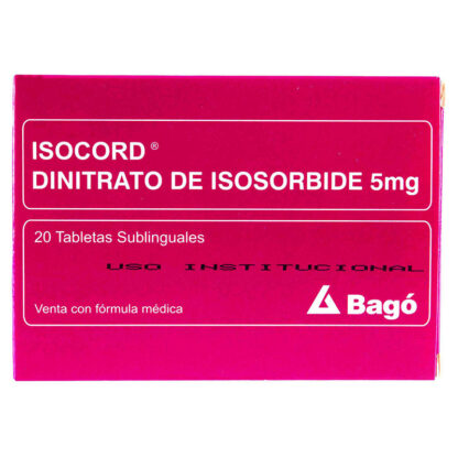 Isocord subling 5 mg 20 tabletas 1