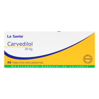 Carvedilol 25 mg 30 tabletas ls 1