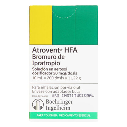 Atrovent Hfa 200 Dosis Aerosol 10 Ml (A)(3%+)(Pae) 1