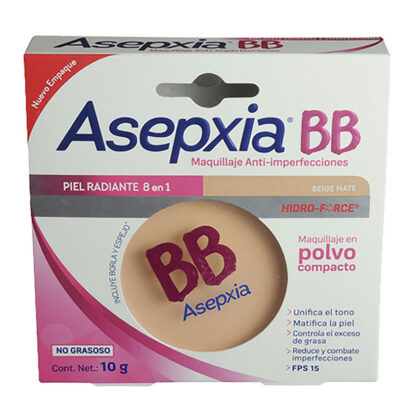 Polvo Compacto Asepxia Bb Beige Mate(Sf) 1