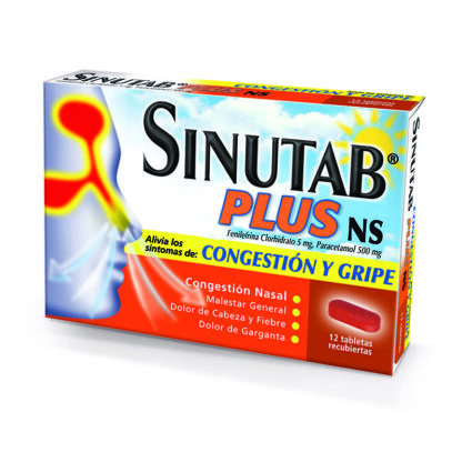 Sinutab Plus Ns 12 Tabletas 1