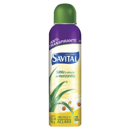 Desodorante Savital Spray Sábila Manzanilla 150 Ml M 1