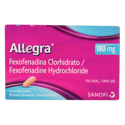 Allegra 180 Mg 10 Tabletas (3%+)(A)(Pae) 1