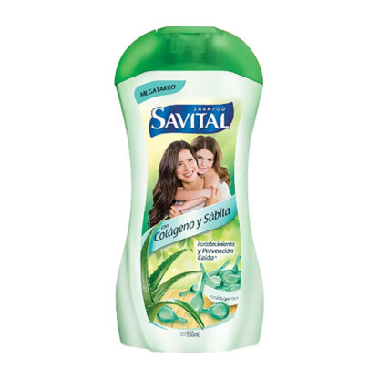 Shampoo Savital Colágeno Y Sábila 550 Ml 1