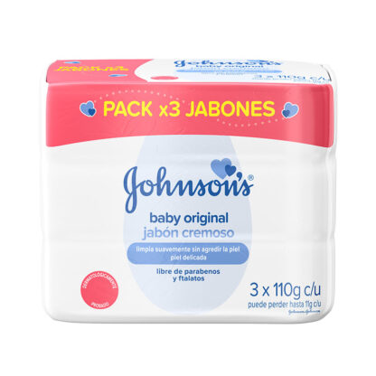 3 Jabón Johnson Baby Original 110 Gr Pack 1