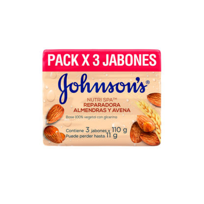 3 Jabones Johnsons Avena 110 Gr Pack 1