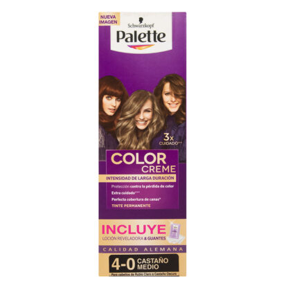 Palette Color Creme Tubo 4-0 Castaño Mediano Gratis Oxigenta 1