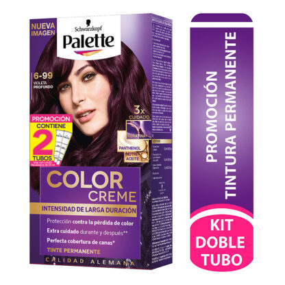 Palette Color Creme Kit 6-99 Violeta Profesional + Dt 1