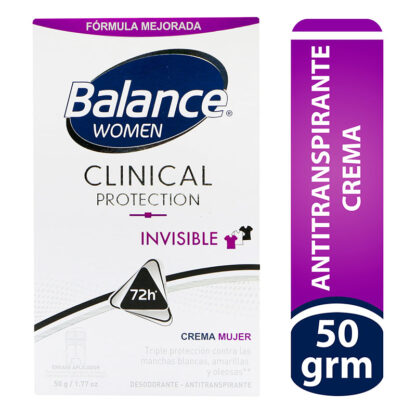 Desodorante Balance Crema Clinical Invisible 50 Gr M 1
