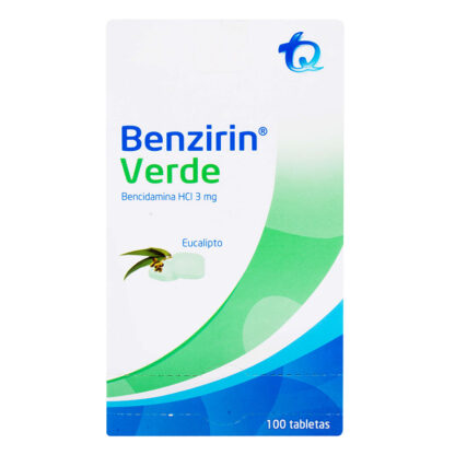 Benzirin Verde Eucalipto 100 Tabletas(A) 1