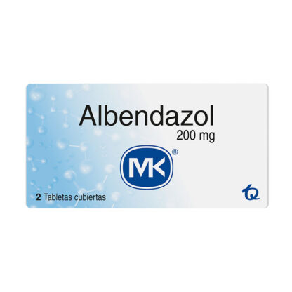 Albendazol 200 Mg 2 Tabletas Mk 1