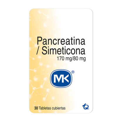 Pancreatina Simeticona 30 Tabletas Mk 1