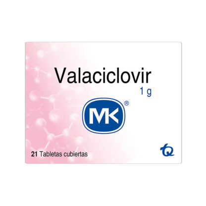 Valaciclovir 1 G 21 Tabletas Mk (A)(3%+)(Pae) 1