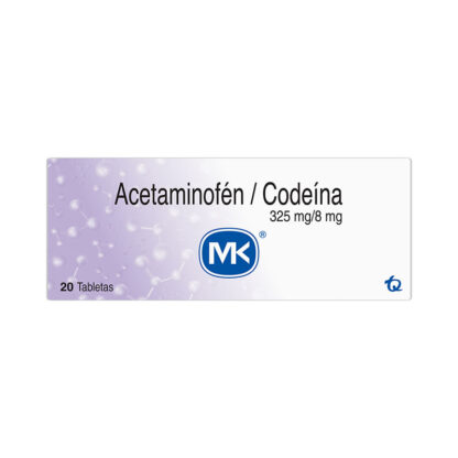 Acetaminofen+Codeina 325/8Mg 20 Tbs Mk 1