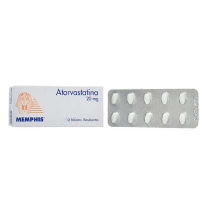 Atorvastatina 20 Mg 10 Tabletas Mp 1