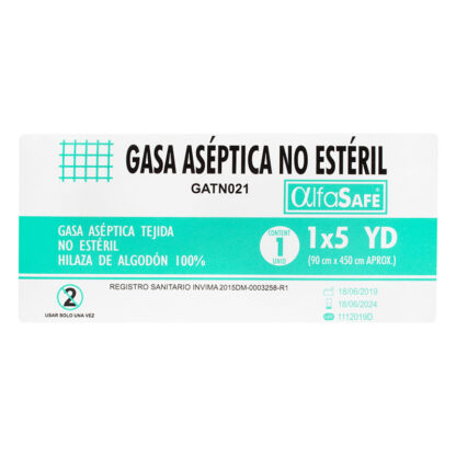 Gasa Alfa Aseptica 1X5 1