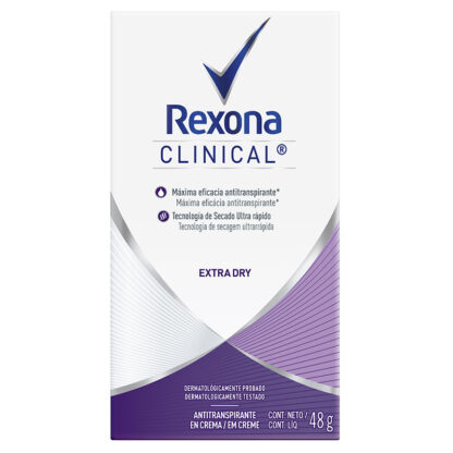 Desodorante Rexona Clinical Solid Extra Dry 48 Gr M 1